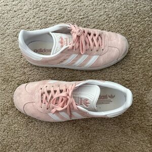 Pink Adidas Gazelles